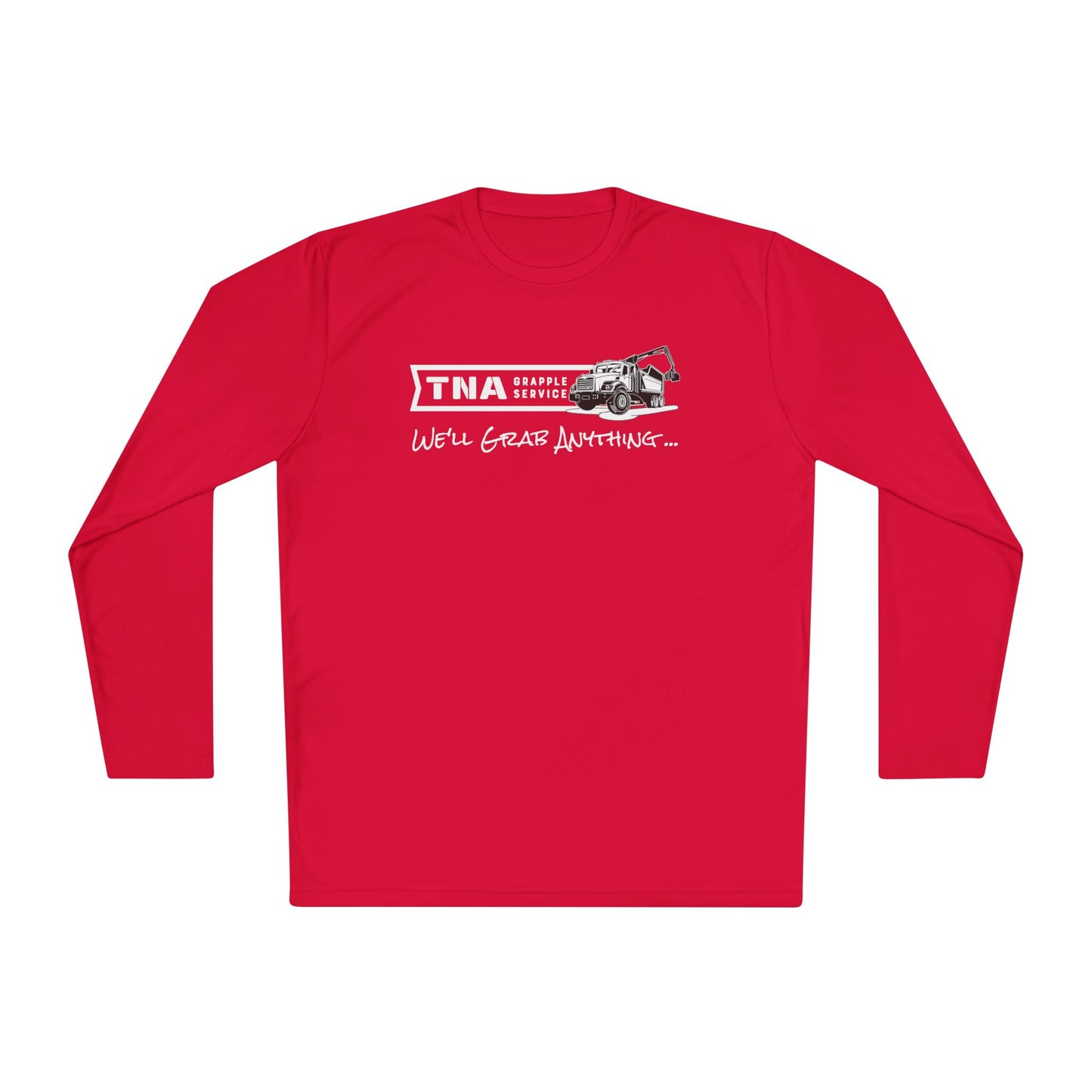 Unisex Lightweight Long Sleeve Tee - TNA Grapple Service Print with 'We'll Grab Anything...'