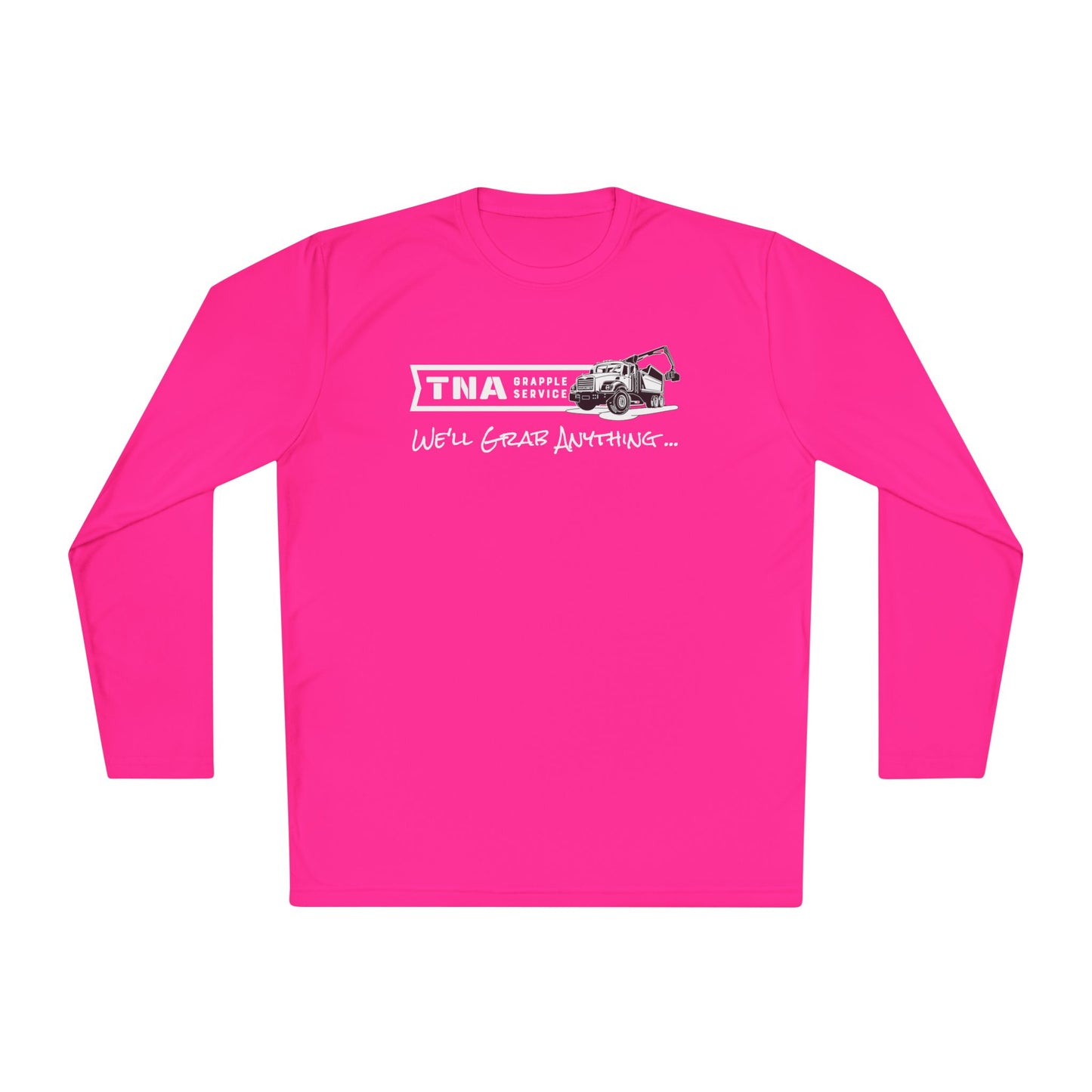 Unisex Lightweight Long Sleeve Tee - TNA Grapple Service Print with 'We'll Grab Anything...'