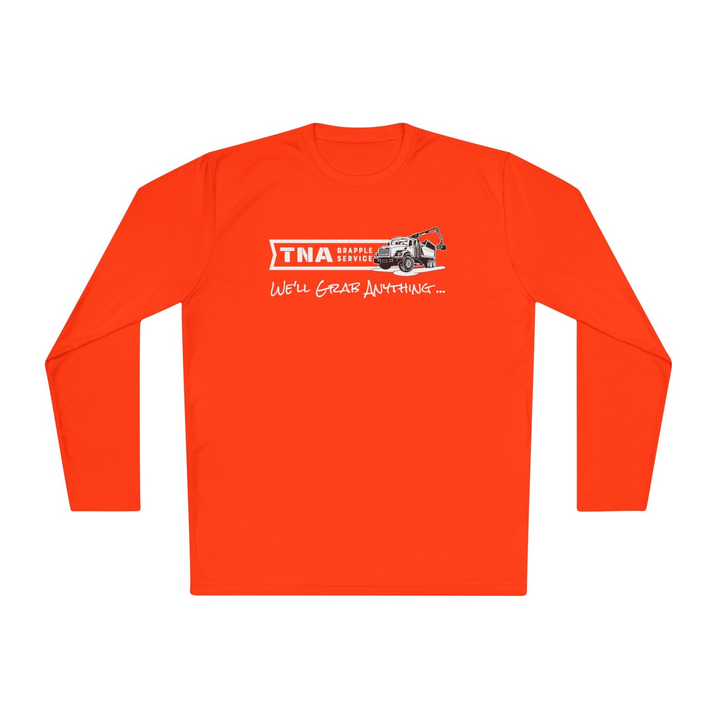 Unisex Lightweight Long Sleeve Tee - TNA Grapple Service Print with 'We'll Grab Anything...'