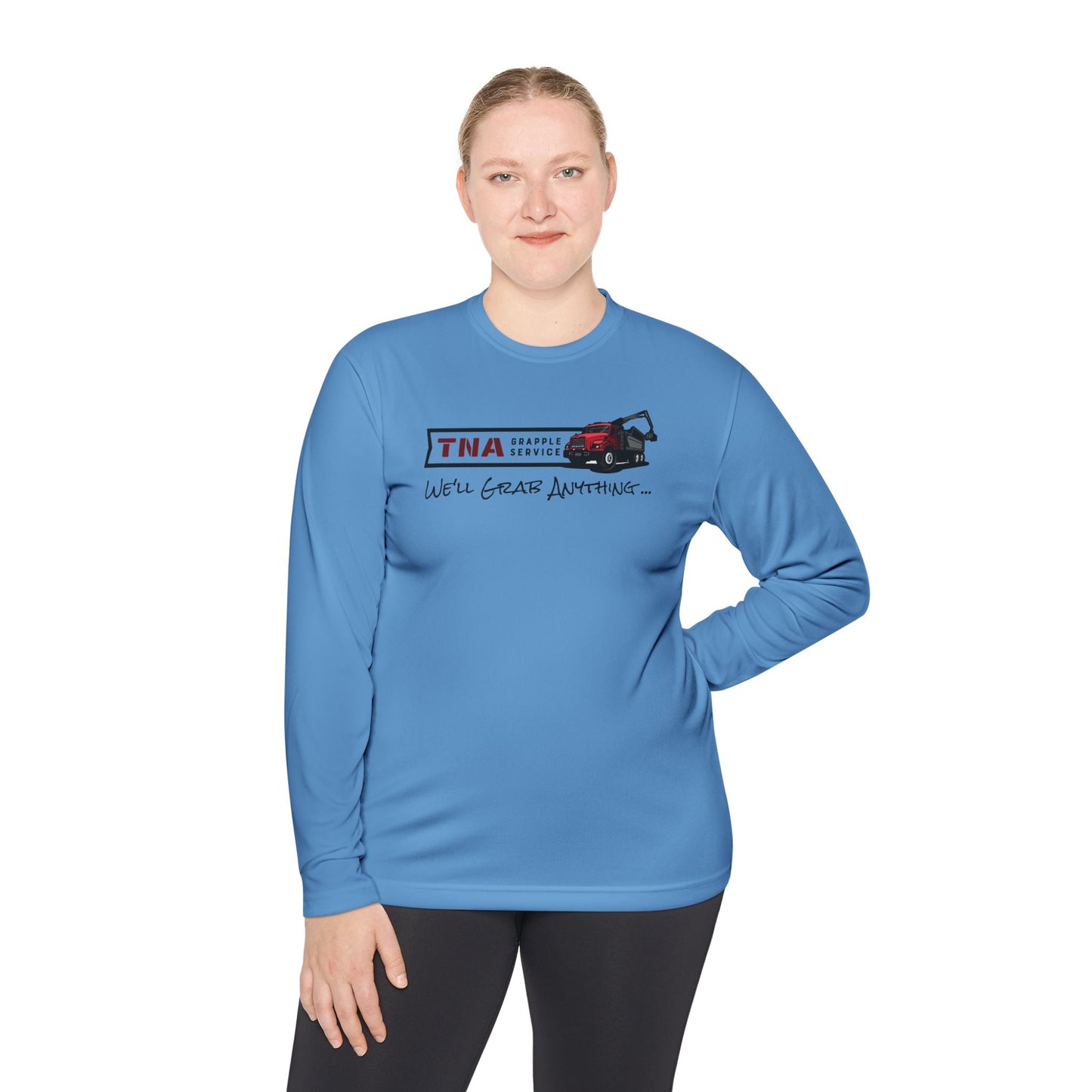 Unisex Lightweight Long Sleeve Tee - TNA Grapple Service Print with 'We'll Grab Anything...'