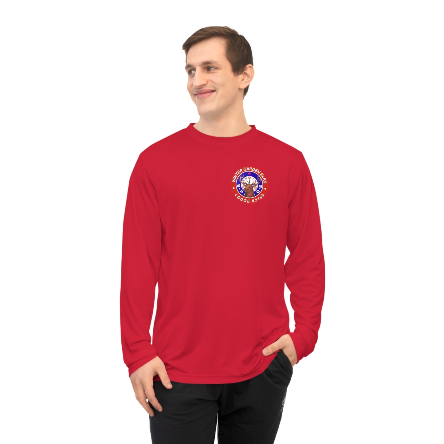 Winter Garden Elks Cornhole Dry-fit Long-sleeve