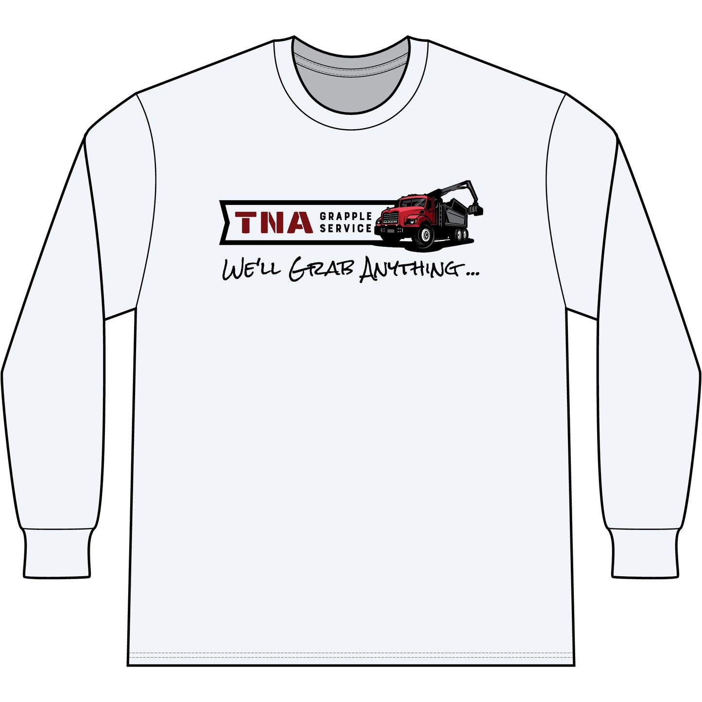 T-Shirt — TNA Grapple Service “We'll Grab Anything” Long Sleeve