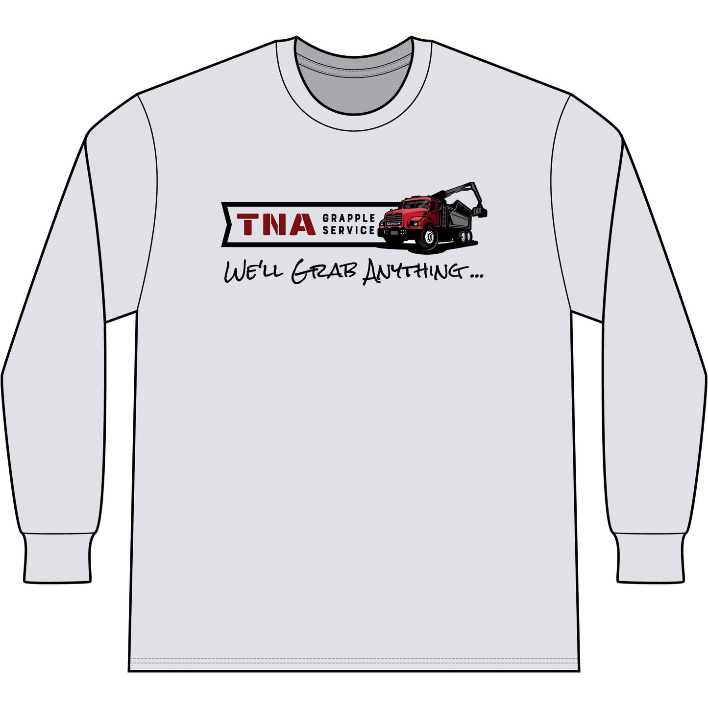 T-Shirt — TNA Grapple Service “We'll Grab Anything” Long Sleeve