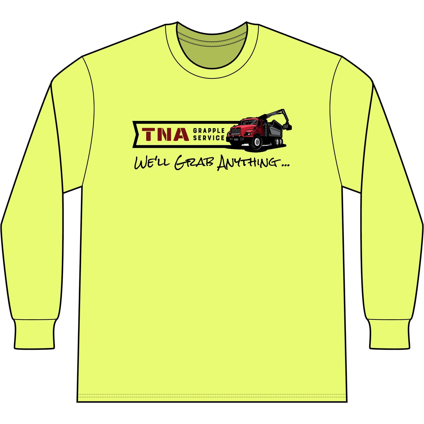 T-Shirt — TNA Grapple Service “We'll Grab Anything” Long Sleeve