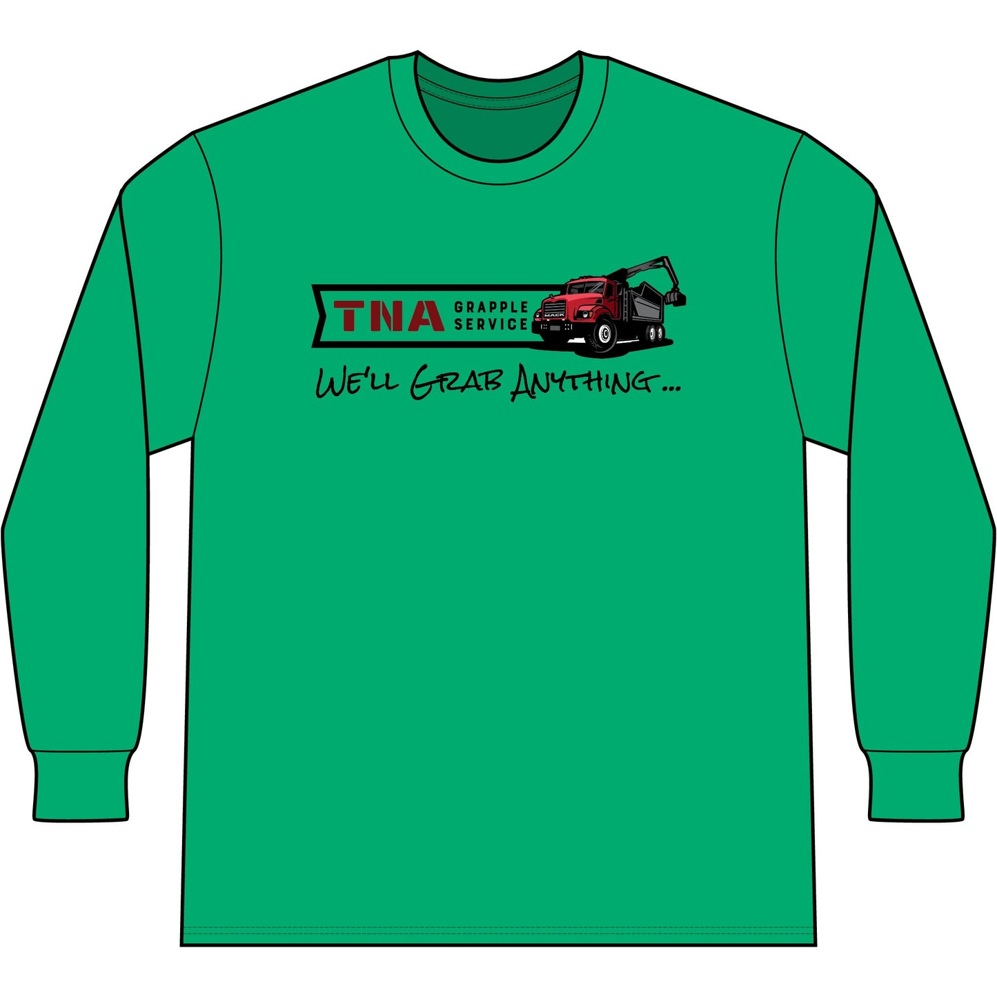 T-Shirt — TNA Grapple Service “We'll Grab Anything” Long Sleeve