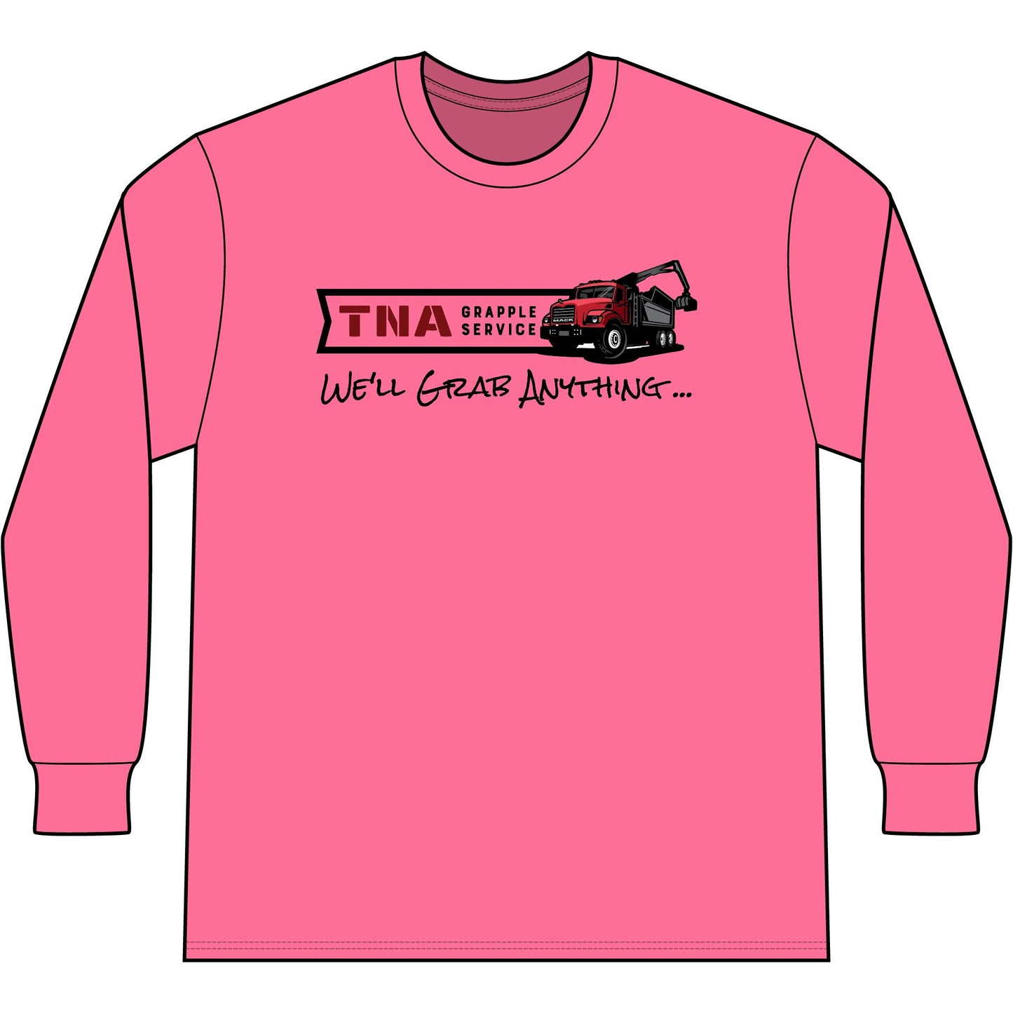 T-Shirt — TNA Grapple Service “We'll Grab Anything” Long Sleeve