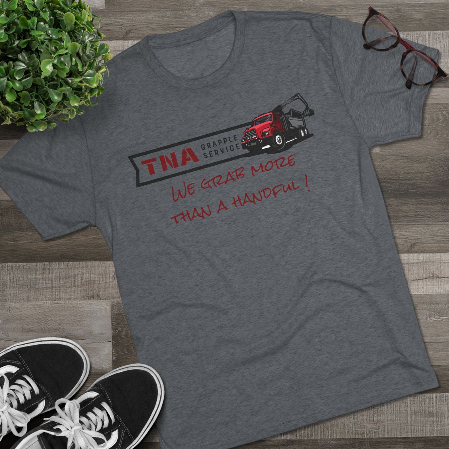 More than a handful - Tri-Blend Crew Tee
