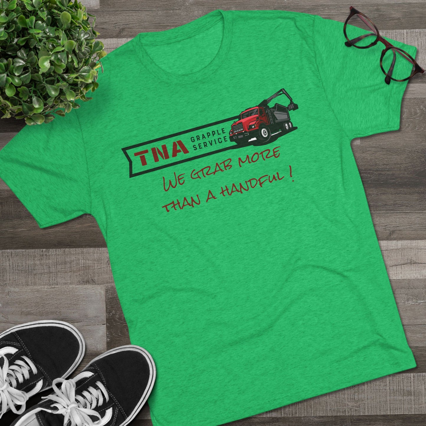 More than a handful - Tri-Blend Crew Tee